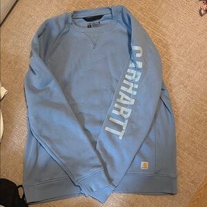 Carhartt women’s  Light Blue Crewneck Sweater